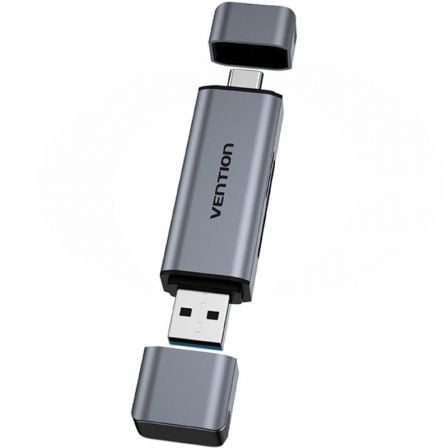Lector de Tarjetas Externo Vention CLLH0/ USB 3.0/ USB Tipo-C - Frikibase