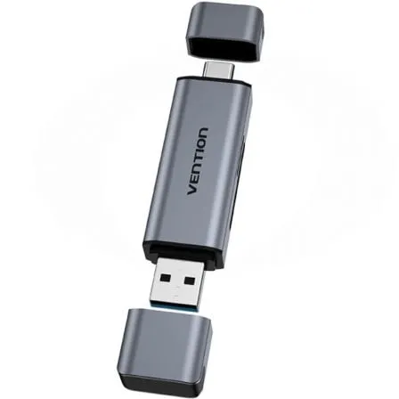 Lector de Tarjetas Externo Vention CLLH0/ USB 3.0/ USB Tipo-C - Frikibase