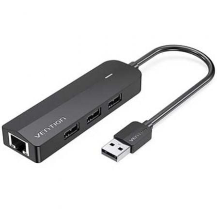 Hub USB 2.0 Vention CHPBB/ 3xUSB/ 1xMicro USB PD/ 1xRJ45 - Frikibase