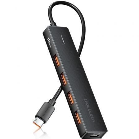 Hub USB 3.2 Vention CHJBB/ 4xUSB/ 1xUSB Tipo-C - Frikibase