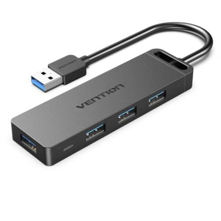 Hub USB 3.0 Vention CHLBD/ 4xUSB/ MicroUSB PD - Frikibase