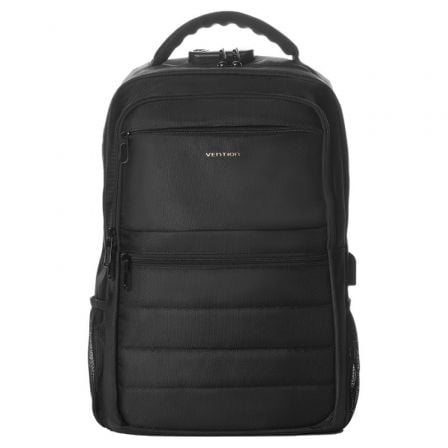 Mochila Vention KRKB0 para Portátiles hasta 17"/ 20L/ Impermeable/ Puerto USB/ Antirrobo/ Negra - Frikibase