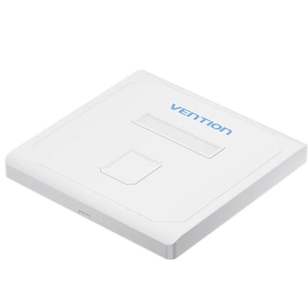 Placa de Pared Keystock Vention IFDW0/ 1 Puertos RJ45 - Frikibase