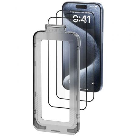 Protector de Pantalla de Cristal Templado Vention KUITCA-10 para iPhone 13 + Herramienta de Instalación Antipolvo - Frikibase
