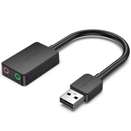 Tarjeta de Sonido Vention CDYB0/ 2.1/ Negro - Frikibase