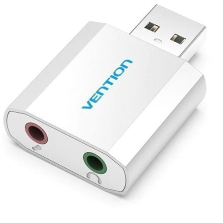 Tarjeta de Sonido Vention VAB-S13/ 2.1/ Plata - Frikibase