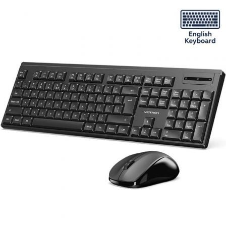 Teclado y Ratón Inalámbricos Vention Combo KTZB0-EN/ Inglés - Frikibase