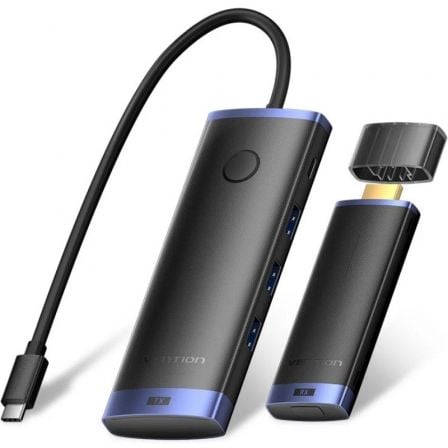 Adaptador/Transmisor de vídeo inalámbrico USB Tipo-C 3.2 - HDMI Vention TPVBB/ 60W - Frikibase
