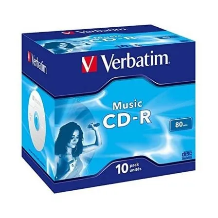 CD-R Verbatim Music 16X/ Caja-10uds - Frikibase