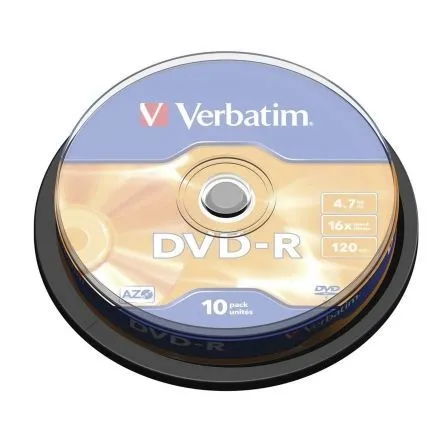 DVD-R Verbatim Advanced AZO 16X/ Tarrina-10uds - Frikibase