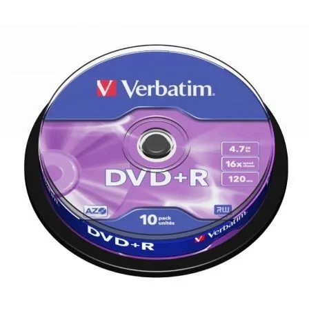 DVD+R Verbatim Advanced AZO 16X/ Tarrina-10uds - Frikibase
