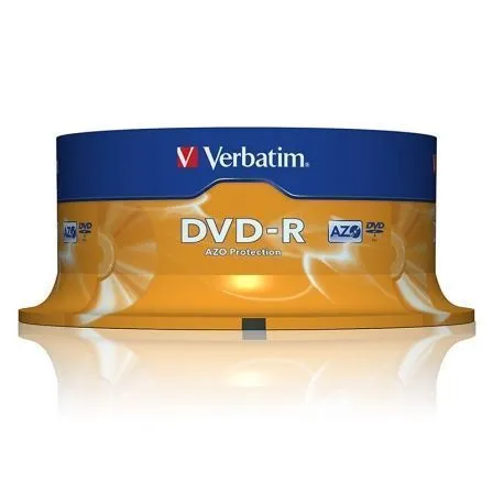 DVD-R Verbatim Advanced AZO 16X/ Tarrina-25uds - Frikibase