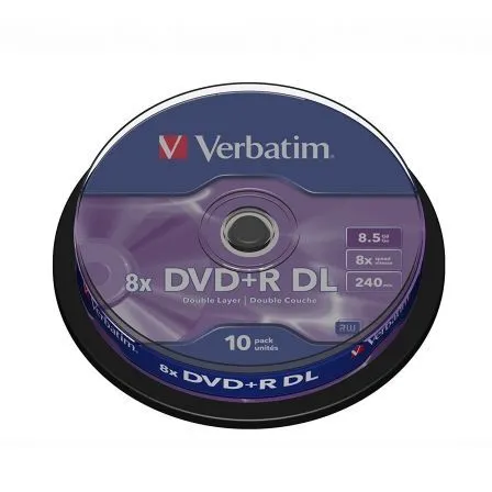 DVD+R Doble Capa Verbatim Advanced AZO 8X/ Tarrina-10uds - Frikibase