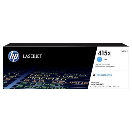 Tóner Original HP nº415X XL Alta Capacidad/ Cian - Frikibase