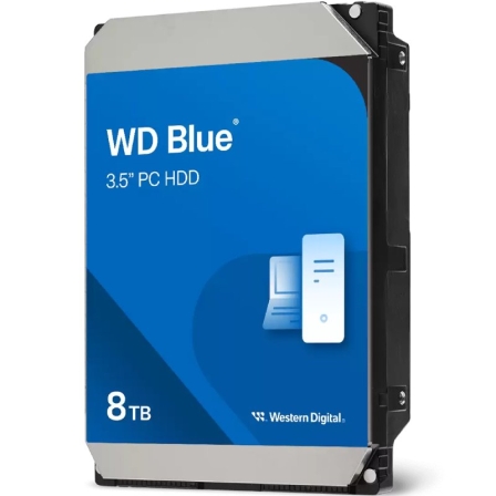 Disco Duro Western Digital WD Blue PC Desktop Hard Drive 8TB/ 3.5"/ SATA III/ 256MB - Frikibase