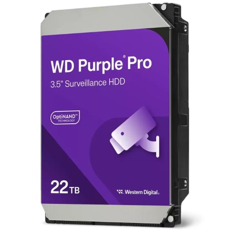 Disco Duro Western Digital WD Purple Pro Surveillance 22TB/ 3.5"/ SATA III/ 512MB - Frikibase