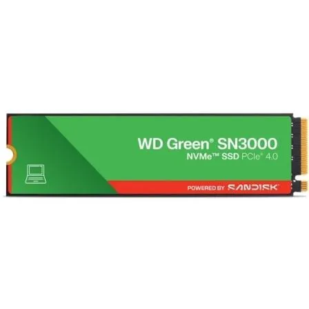 Disco SSD SanDisk WD Green SN3000 2TB/ M.2 2280 PCIe Gen4/ Full Capacity - Frikibase