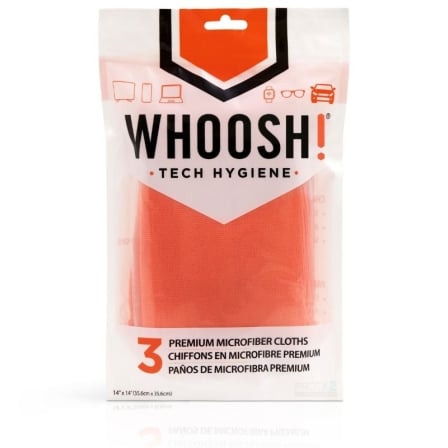 Pack de 3 Paños de Microfibra Whoosh WSH007/ 35.6 x 35.6 cm - Frikibase