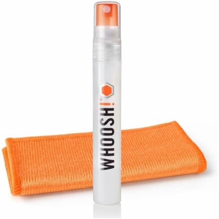 Kit Limpiador de Pantallas de Bolsillo Whoosh Kit Pocket WSH001/ Spray 8ml + Paño Microfibra - Frikibase