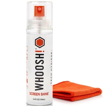 Kit Limpiador de Pantallas Whoosh Kit GO XL WSH003/ Spray 100ml + Paño Microfibra - Frikibase