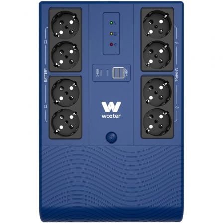SAI Línea Interactiva Woxter Multibase UPS 800 VA/ 800VA-480W/ 8 Salidas/ Formato Torre - Frikibase