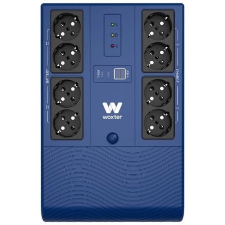SAI Línea Interactiva Woxter Multibase UPS 1200 VA/ 1200VA-720W/ 8 Salidas/ Formato Torre - Frikibase