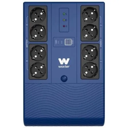 SAI Línea Interactiva Woxter Multibase UPS 1200 VA/ 1200VA-720W/ 8 Salidas/ Formato Torre - Frikibase
