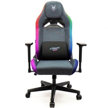 Silla Gaming Woxter Stinger Station Elite/ Luces LED/ Azul y Rosa - Frikibase