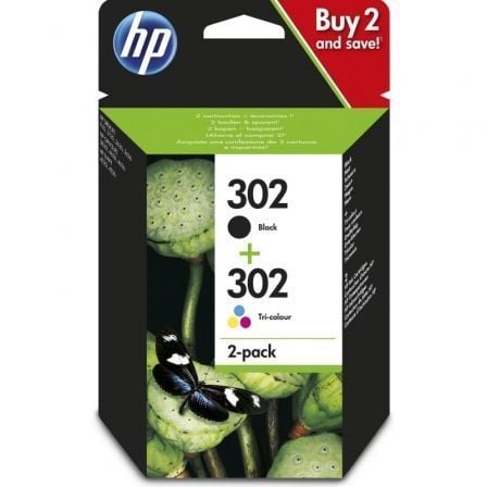 Cartucho de Tinta Original HP nº302 Multipack/ Negro/ Tricolor - Frikibase