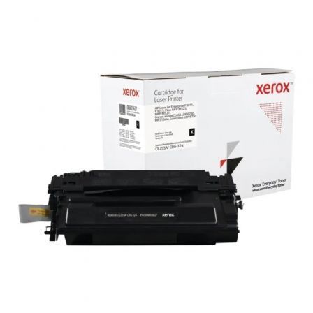 Tóner compatible Xerox 006R03628 compatible con HP CE255X/CRG-324II/ 12500 páginas/ Negro - Frikibase