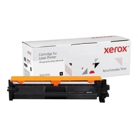 Tóner compatible Xerox 006R03637 compatible con HP CF217A/ 1600 páginas/ Negro - Frikibase
