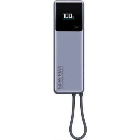 Powerbank 10000mAh Xiaomi Power Bank 10000 Integrated Cable/ 165W/ Gris - Frikibase
