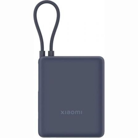 Powerbank 10000mAh Xiaomi 33W Power Bank Integrated Cable/ 33W/ Azul/ Incluye Cable USB Tipo-C - Frikibase