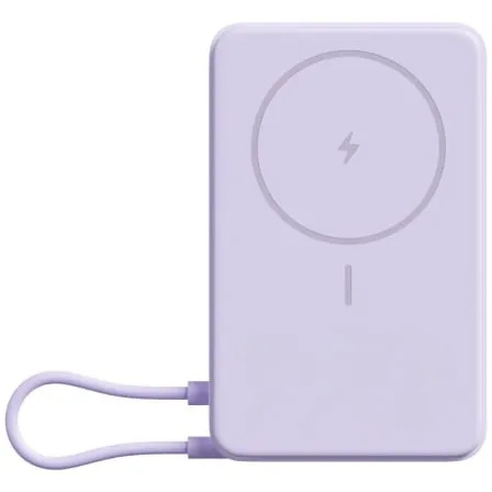 Powerbank 10000mAh Xiaomi Magnetic Power Bank 10000/ Wireless/ Púrpura - Frikibase
