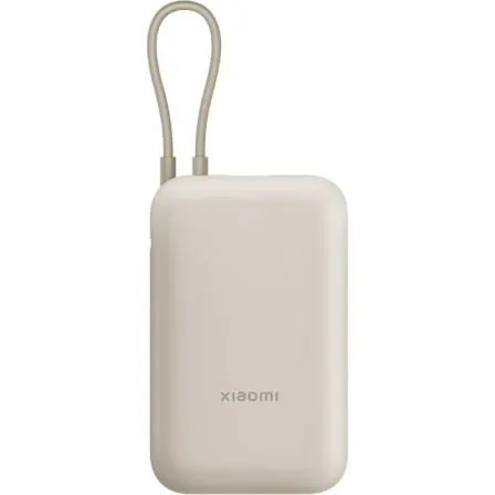 Powerbank 10000mAh Xiaomi Power Bank Integrated Cable/ 22.5W/ Beige/ Incluye Cable USB Tipo-C - Frikibase