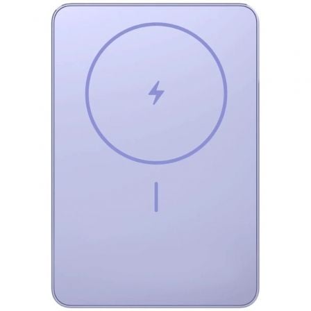 Powerbank 5000mAh Xiaomi Super Slim Magnetic Power Bank 5000/ Wireless/ Púrpura/ Incluye Cable USB Tipo-C - Frikibase