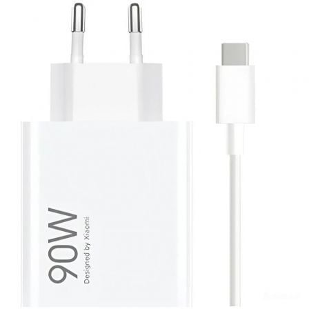 Cargador de Pared GaN Xiaomi 90W HyperCharge Combo (Type-A)/ 1xUSB + Cable USB Tipo-C/ 90W - Frikibase