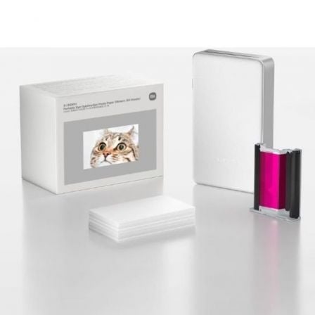 Papel Fotográfico para Sublimación Xiaomi Portable Dye-Sublimation Photo Paper Stickers/ 5 x 7.6cm/ 50 Hojas - Frikibase