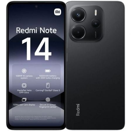 Smartphone Xiaomi Redmi Note 14 8GB/ 256GB/ 6.67"/ Negro - Frikibase