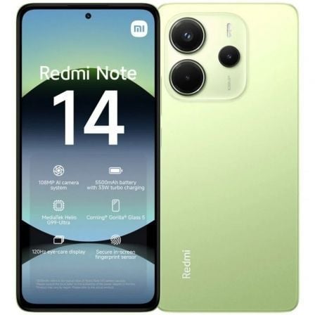Smartphone Xiaomi Redmi Note 14 8GB/ 256GB/ 6.67"/ Verde - Frikibase
