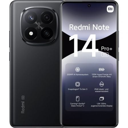 Smartphone Xiaomi Redmi Note 14 Pro+ 12GB/ 512GB/ 6.67"/ 5G/ Negro - Frikibase