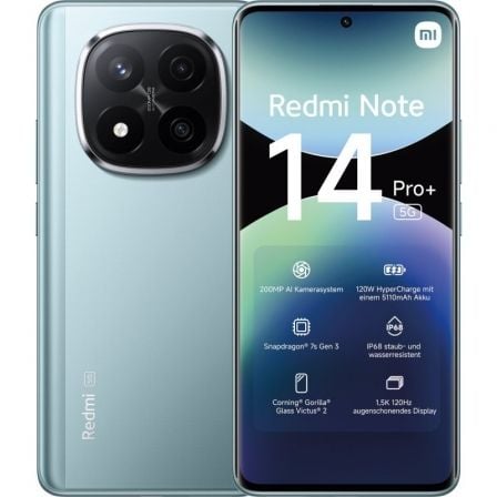 Smartphone Xiaomi Redmi Note 14 Pro+ 8GB/ 256GB/ 6.67"/ 5G/ Azul - Frikibase