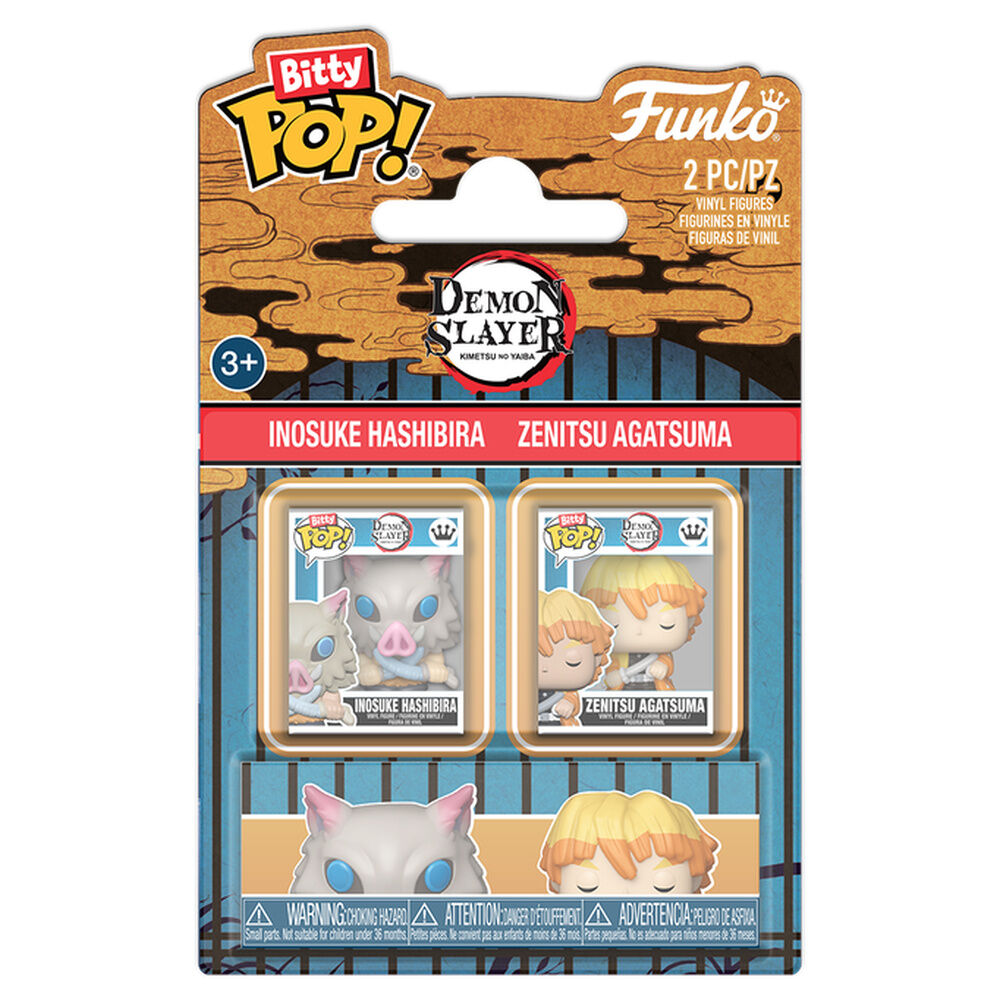 Blister 2 Bitty POP! Demon Slayer Inosuke & Zenitsu - Frikibase.com