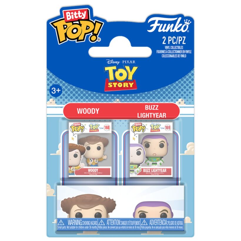 Blister 2 figuras Bitty POP Disney Pixar Toy Story Woody & Buzz - Frikibase.com