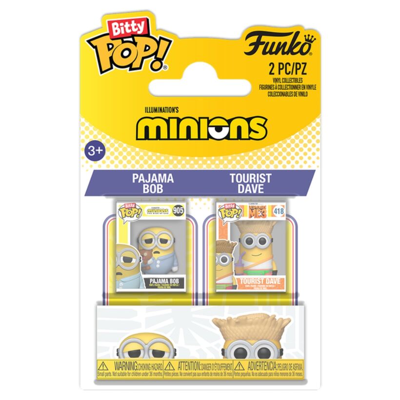 Blister 2 figuras Bitty POP Minions Bob & Dave - Frikibase.com