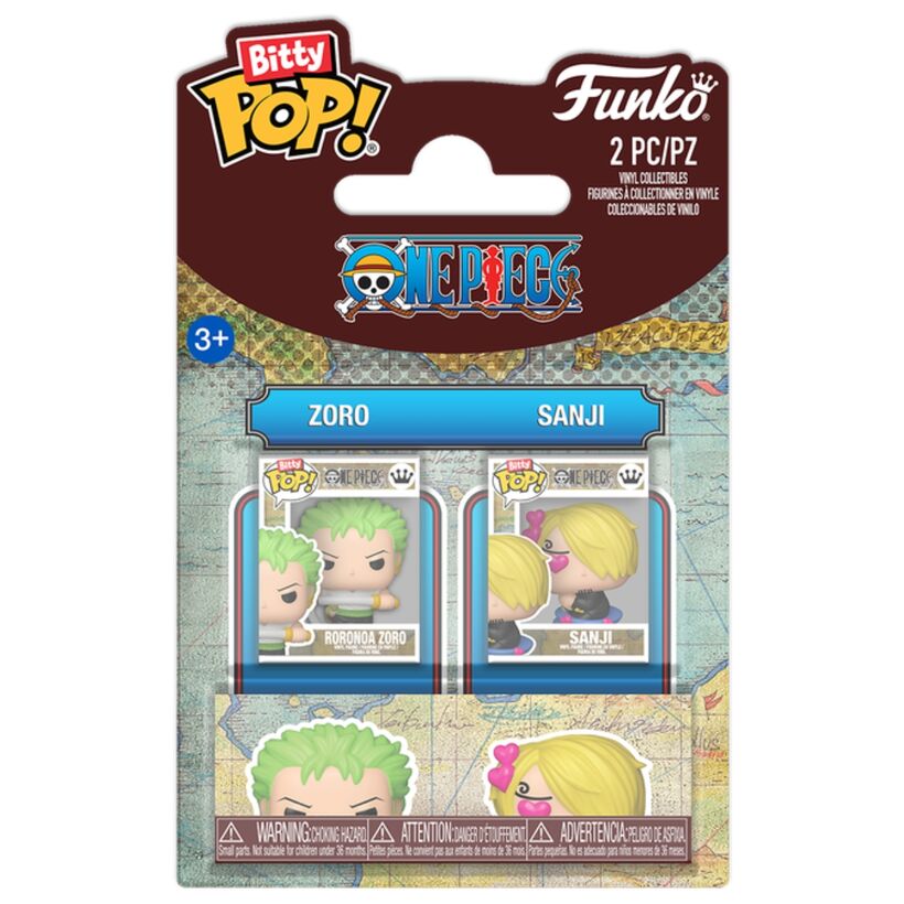 Blister 2 figuras Bitty POP One Piece Zoro & Sanji - Frikibase.com