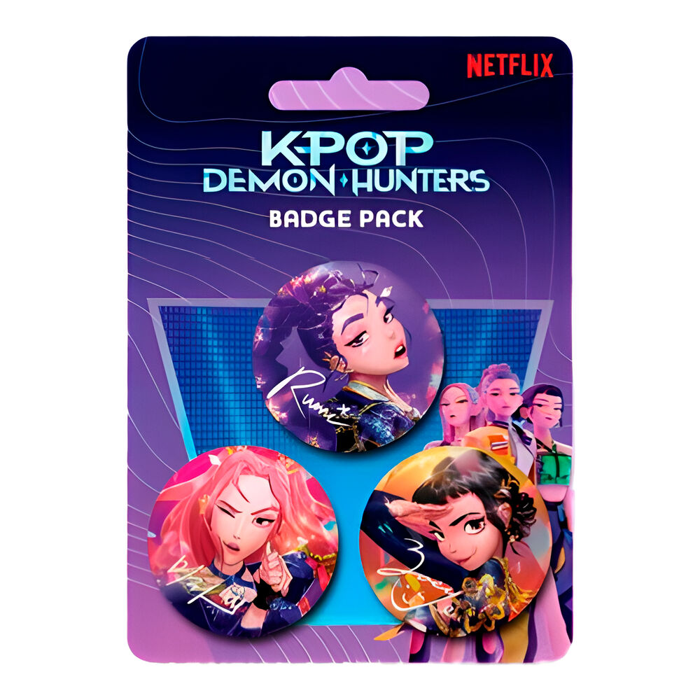 Blister 3 Insignias KPop Demon Hunters - Frikibase.com