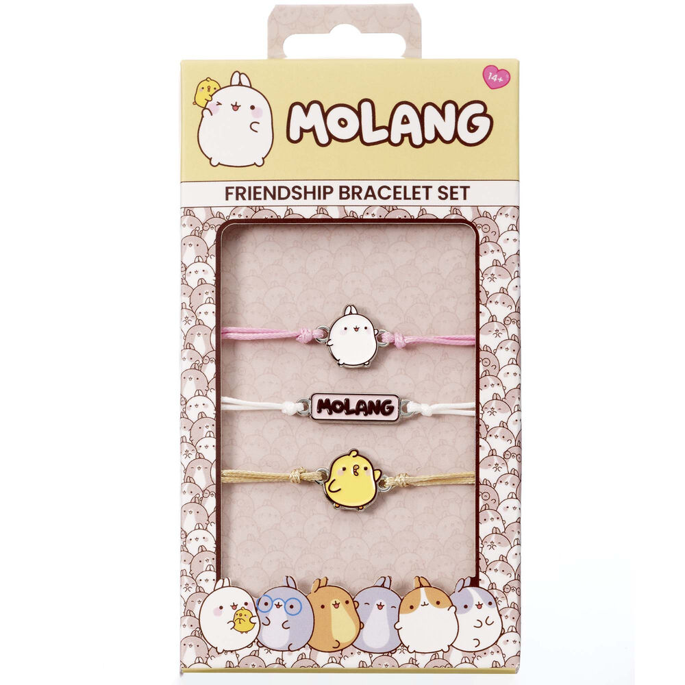 Blister 3 pulseras de la amistad Molang - Frikibase.com