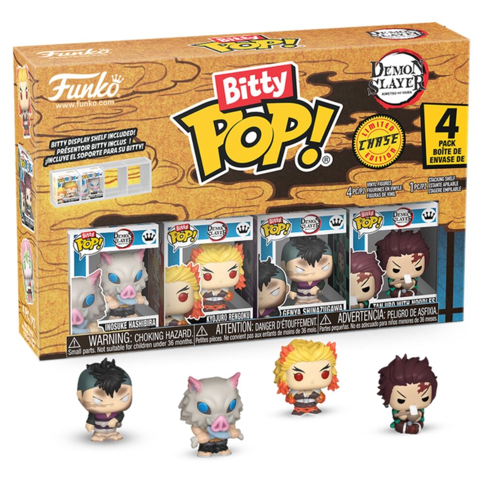 Blister 4 figuras Bitty POP Demon Slayer Inosuke - Frikibase.com