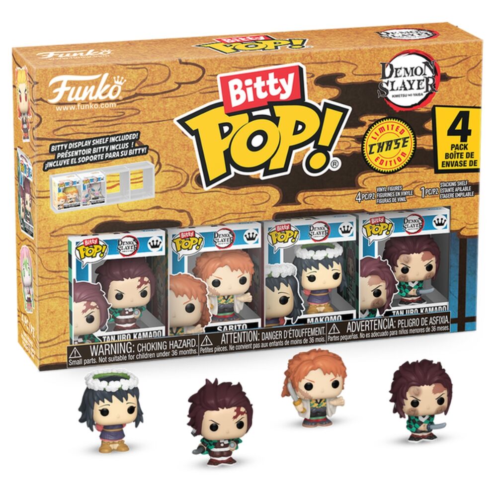 Blister 4 figuras Bitty POP Demon Slayer Tanjiro - Frikibase.com